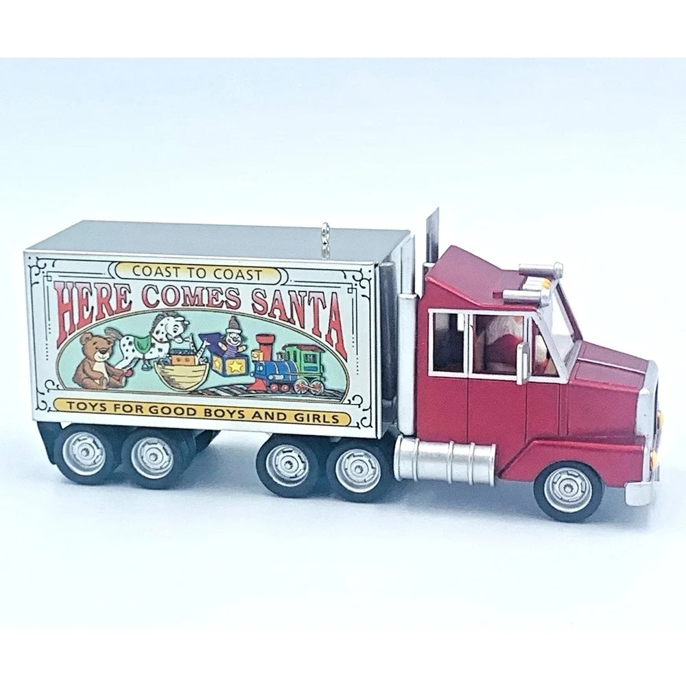 2003 (25th) Santa's Big Rig Here Comes Santa Ornament‎ Hallmark Keepsake New